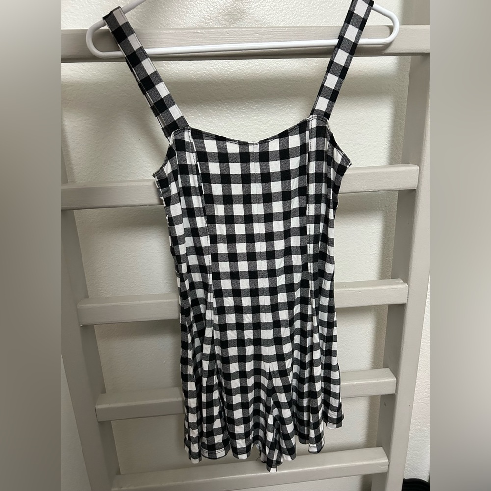 Forever 21 Women’s US S plaid romper